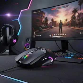RGB Programmable Gaming Mouse – 9 Buttons 4