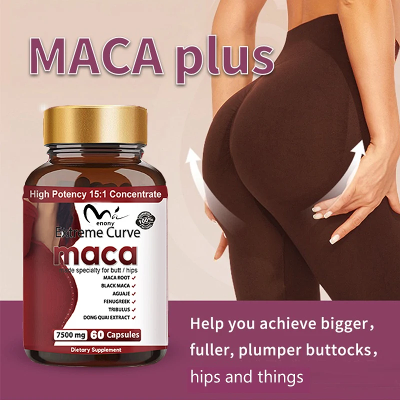 Buttock Growth Supplements 60 capsules easy to swallow increase natural curves for buttocks vegetarian