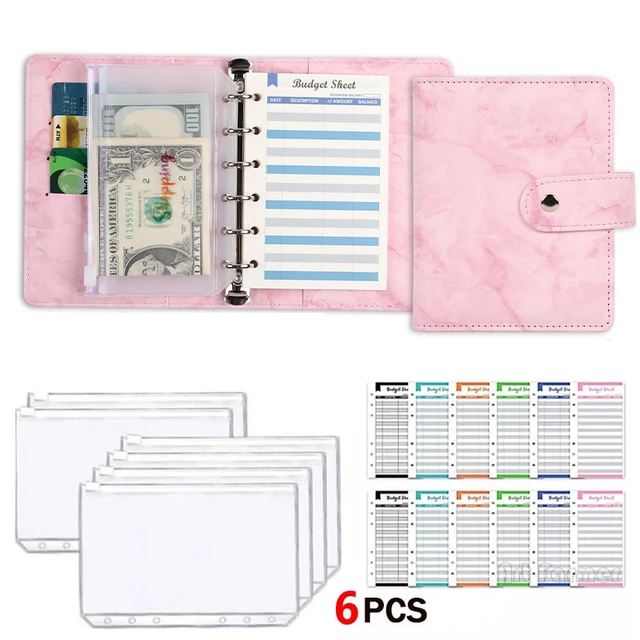 WHOLESALE A7 PU Leather Notebook Binders Budget Planner Organizer Cash  Envelopes