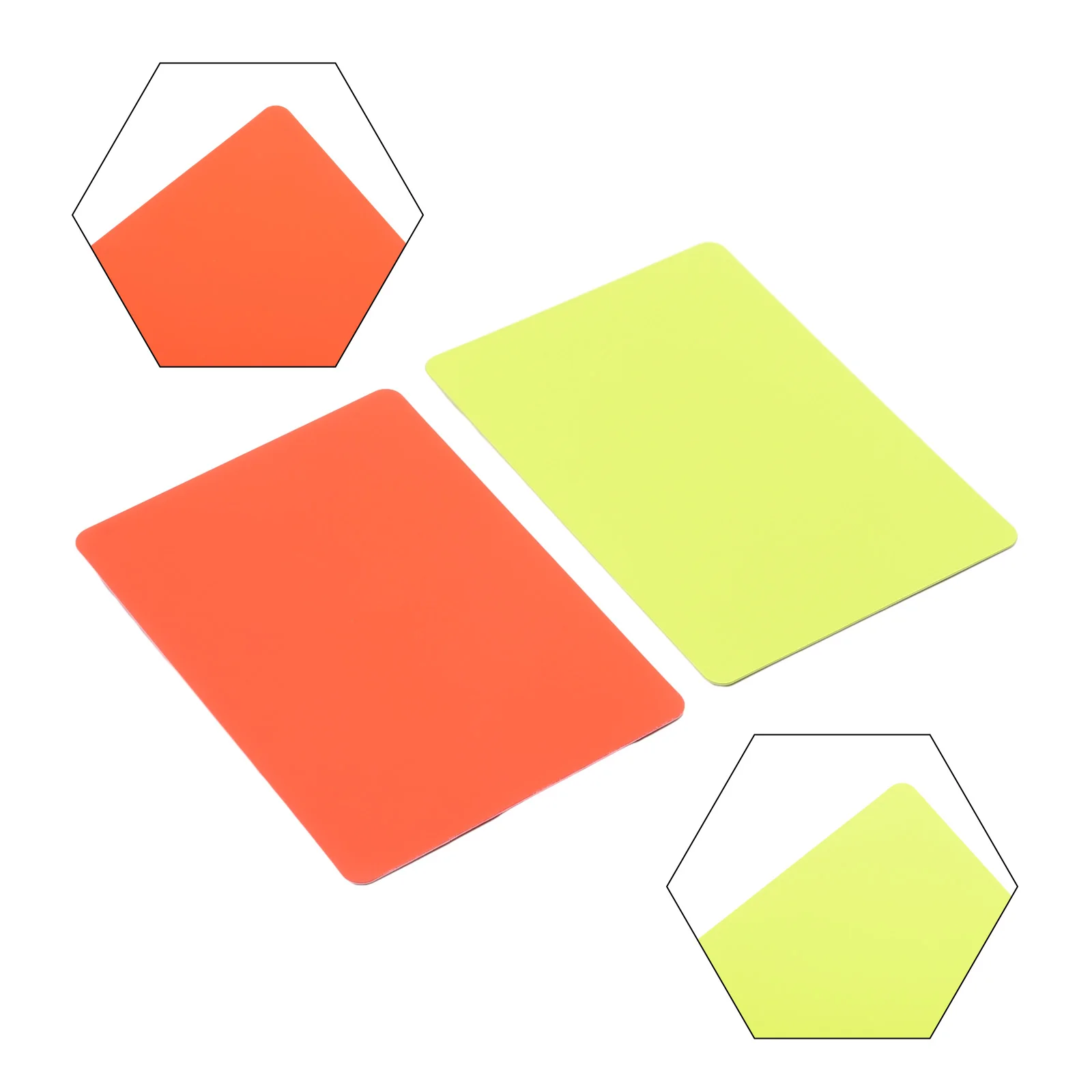 2Pcs Soccer Referee Red Yellow Card Football Referee Red Card And Yellow Card Referee Tool Soccer Game Outdoor Team Sports