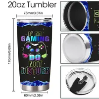 20oz Stainless Steel Gamer Tumbler Cup Insulated Drinking Cup Travel Mug for Teen Boy Son Dad Birthday Christmas Present 6