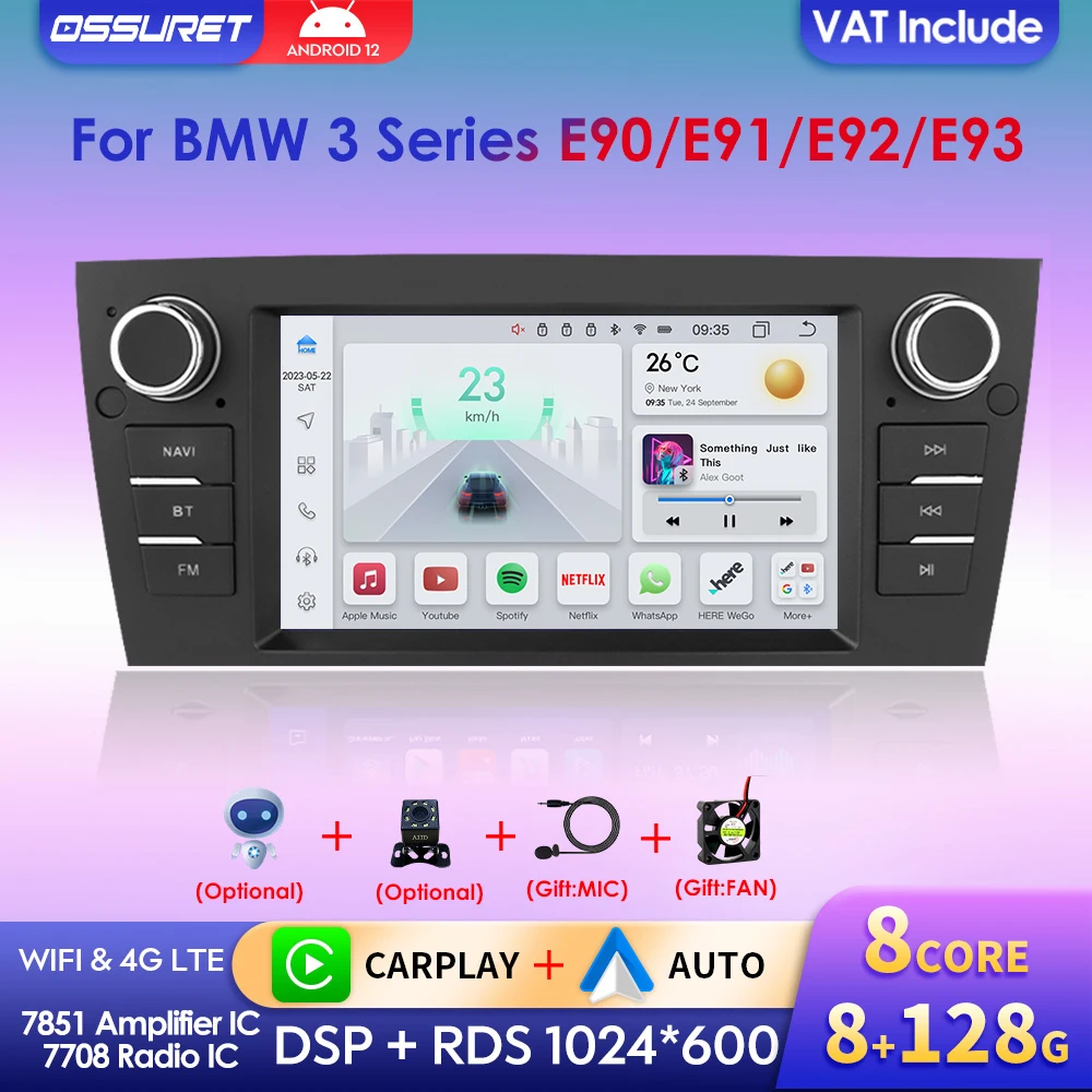 2din-8-Core-Carplay-Car-Radio-for-BMW-3-Series-318i-320i-325i-E90-E91 ...