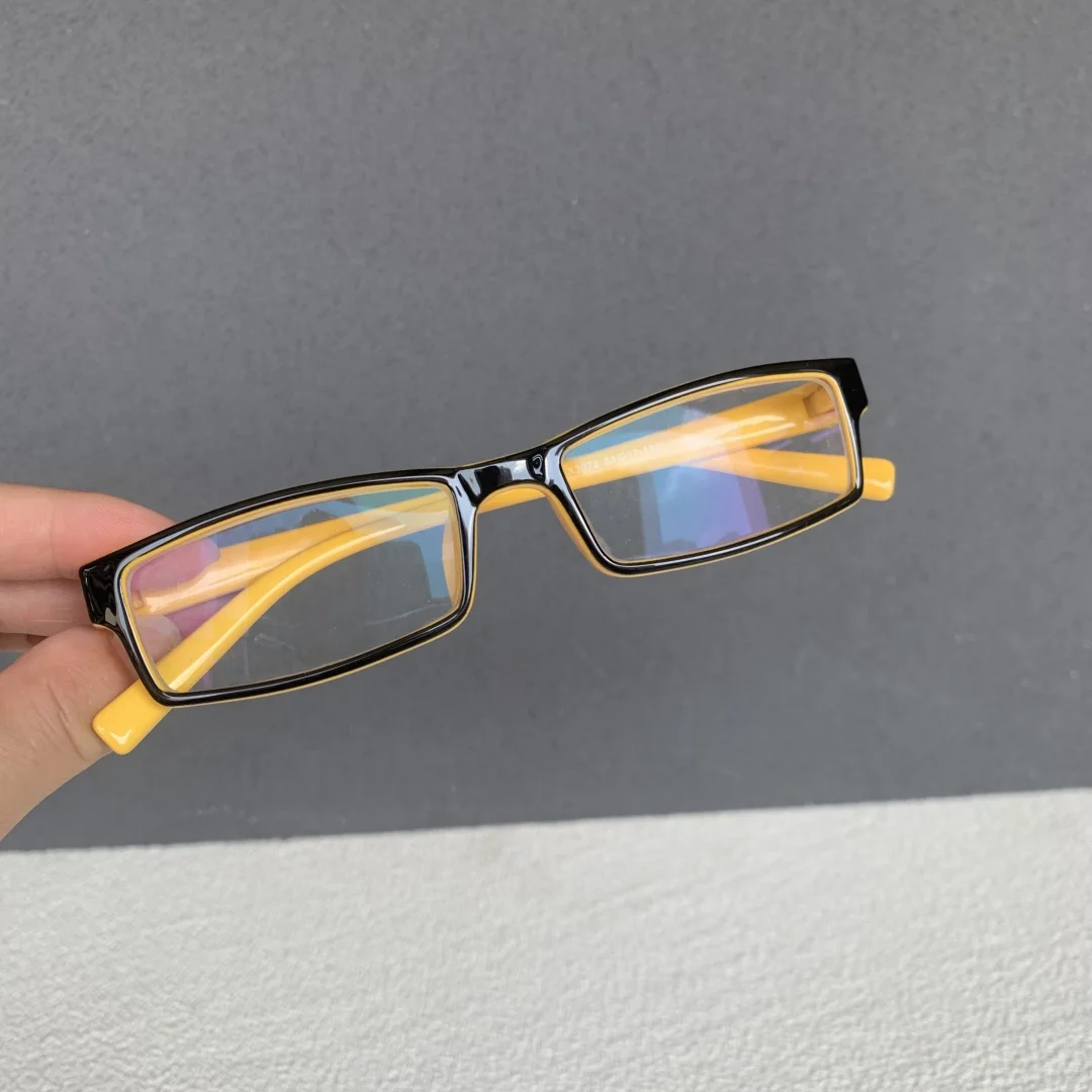 黒い長方形フレーム 老眼鏡 TR90 小さな長方形老眼鏡男性女性ヴィンテージ黒処方眼鏡