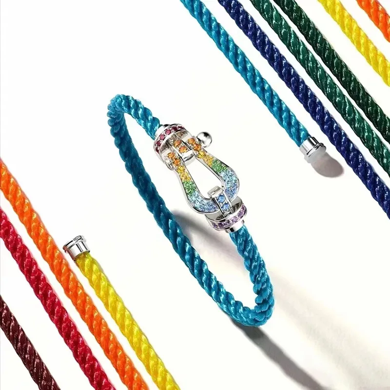 Horseshoe buckle bracelet Lucky nylon rope couple Transshipment