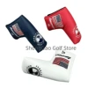 1pc Golf Putter Cover PU Leather Closure Pine Pattern Golf Club Cover Blade Putter Cover Protector 1