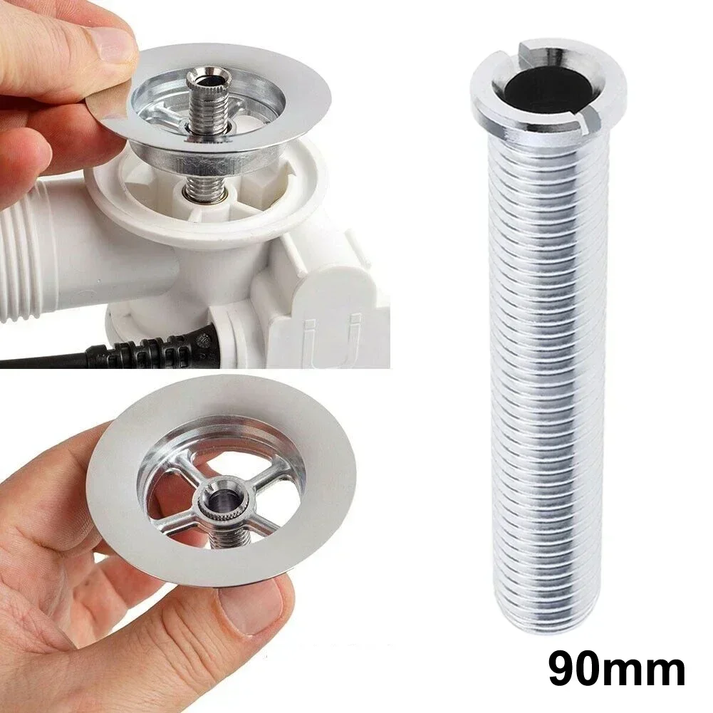 90mm Kitchen Bathroom Sink Accessories Strainer Waste Threaded Bolt Connector Kitchen Sink Bolt Drain Pipe