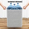 Stereoscopic storage boxes household storage boxes with windows organizing boxes fabric foldable large capacity closet storage g 3