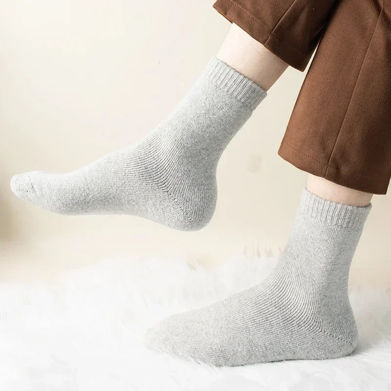 

Women Thermal Soft Comfy Sport Socks Cozy Cabin Simple Sox Gift Boot Warm Hiking Casual Thick Winter Men's Work Crew Wool Sock