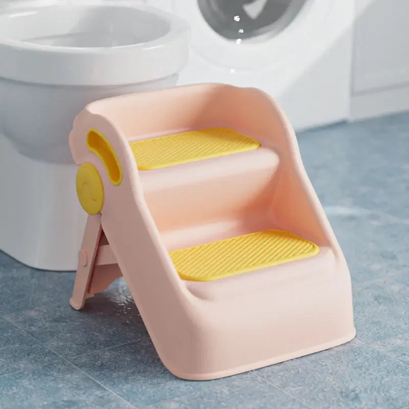 Foldable Non-slip Step Stool, Baby Solid Footstool, Children's Bathroom Thickened Step Stool, Bathroom Sink Footsteps
