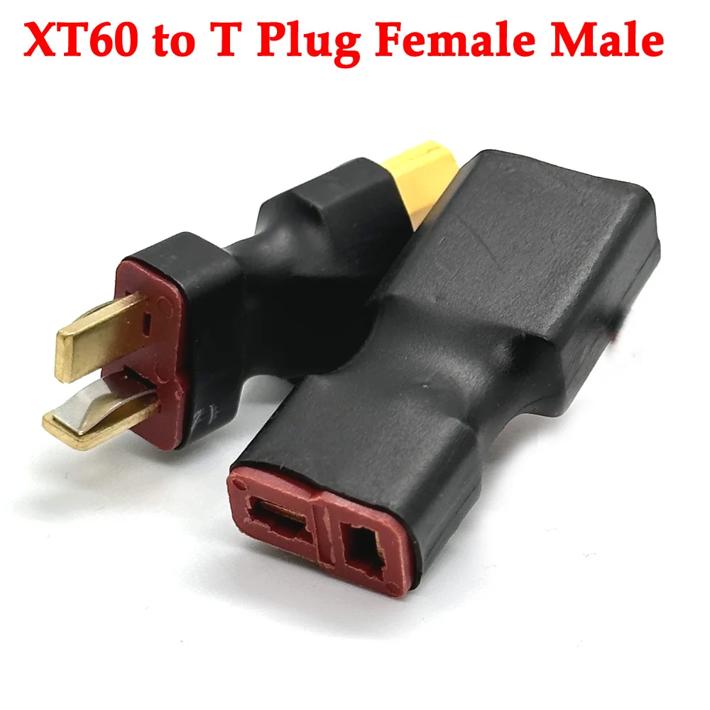 Spina Maschio T A Spina Femmina Xt60 Maschio/T A Adattatore Femmina Xt60 Per Connettore Spina Batteria Lipo Quadcopter Elicottero Rc