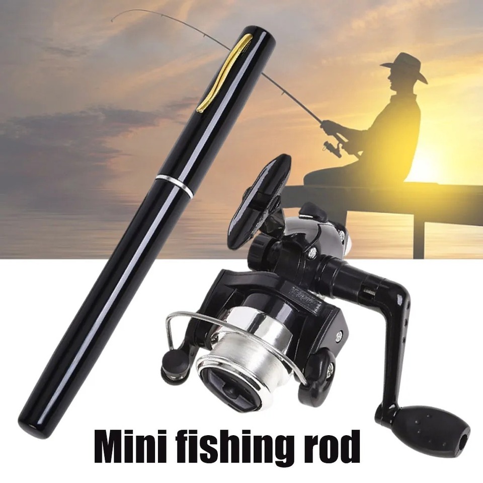 Fish Rod Goods Tackle Reel Telescopic Pole Rods for Fishing Accessories Tools Accessaries Poles Material Things Articles Sports