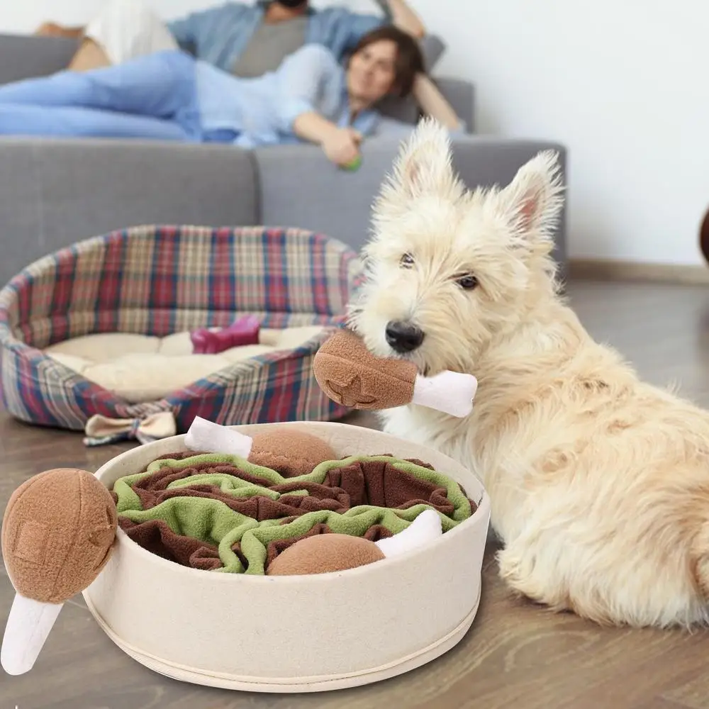 Interactive Dog Puzzle Chicken Leg Bucket Toys - PeticaDeals