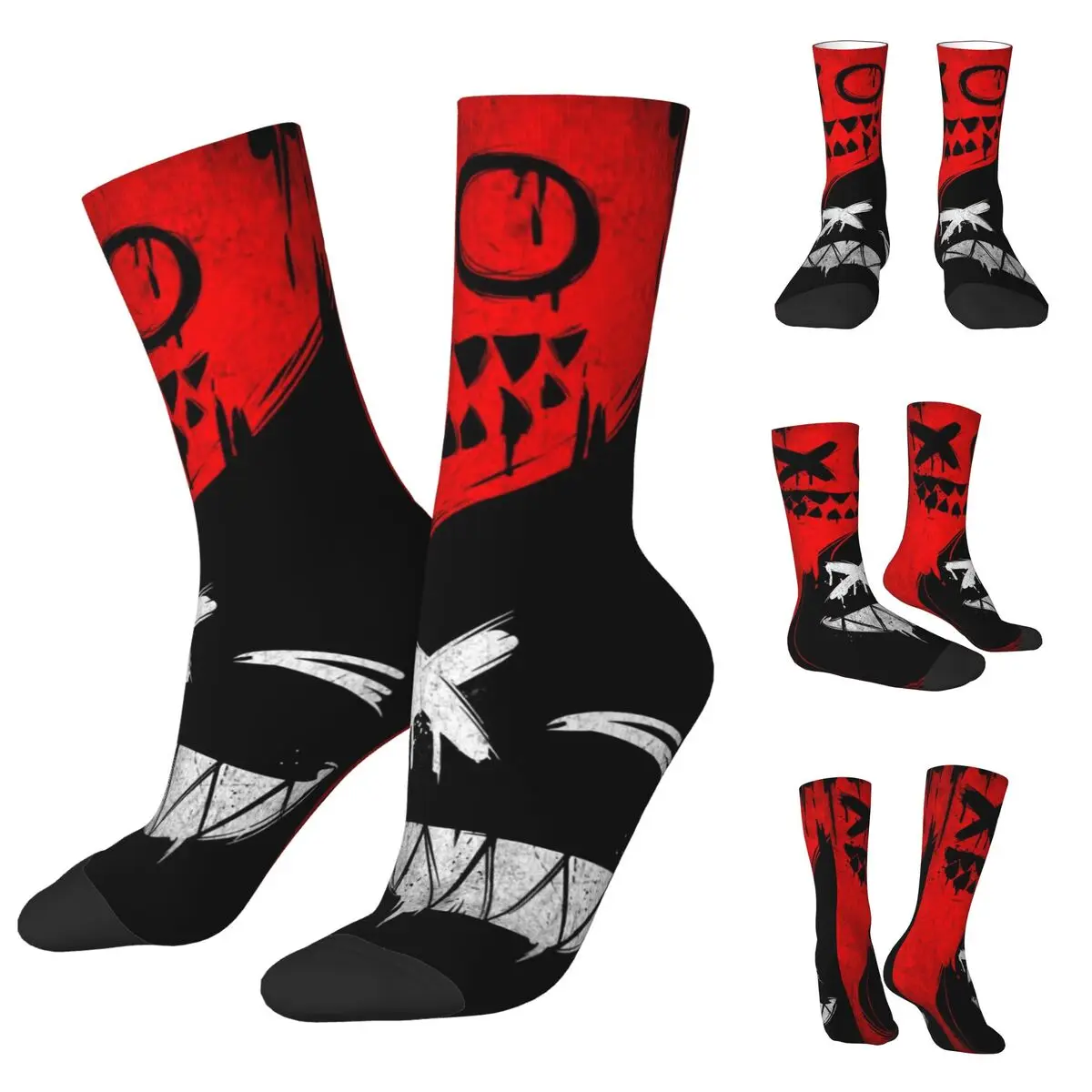 

3D printing cosy Unisex Socks,Windproof Monster Face Interesting Four Seasons Socks