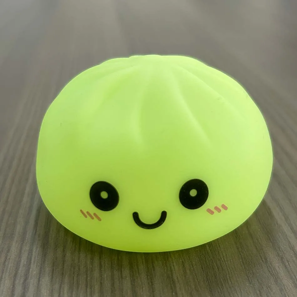 Dumpling Bun Stress Relief Squishy Ornament - Fun Desk Fidget Toy & Unique Gift
