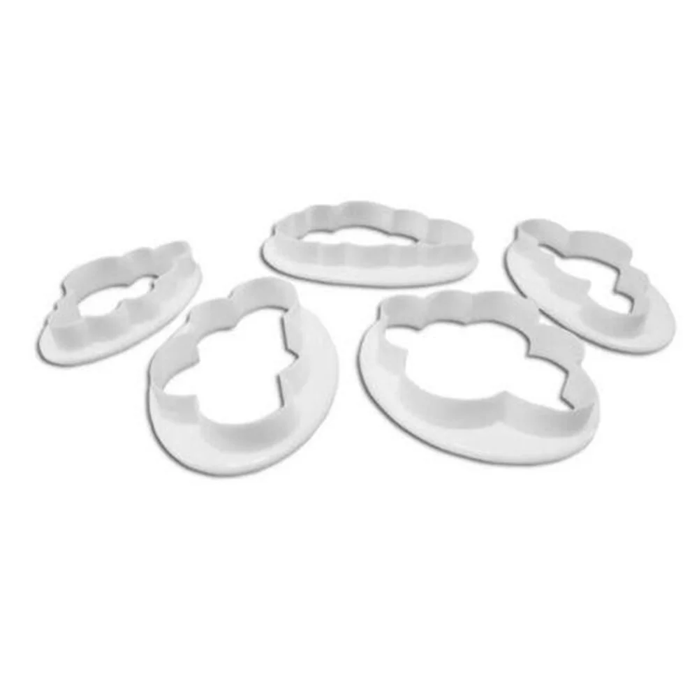 

5PCS/Set Cloud Shape Cookie Cutter Made 3D Printed Fondant For Cake Decorating Tools Cookie Cutter Biscuit Mold Baking Mould