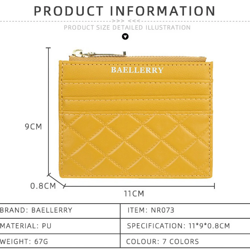 Color Block Card Organizer - Super Thin RFID-Free Wallet for Ladies with Snap Closure