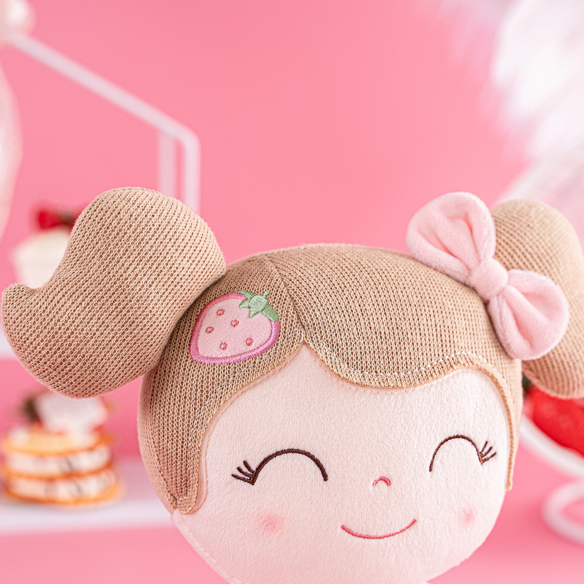 Gloveleya Plush Backpack Baby Girls Backpacks Toddler bags Spring Girl Strawberry Toy Stuffed Dolls First Baby Gifts