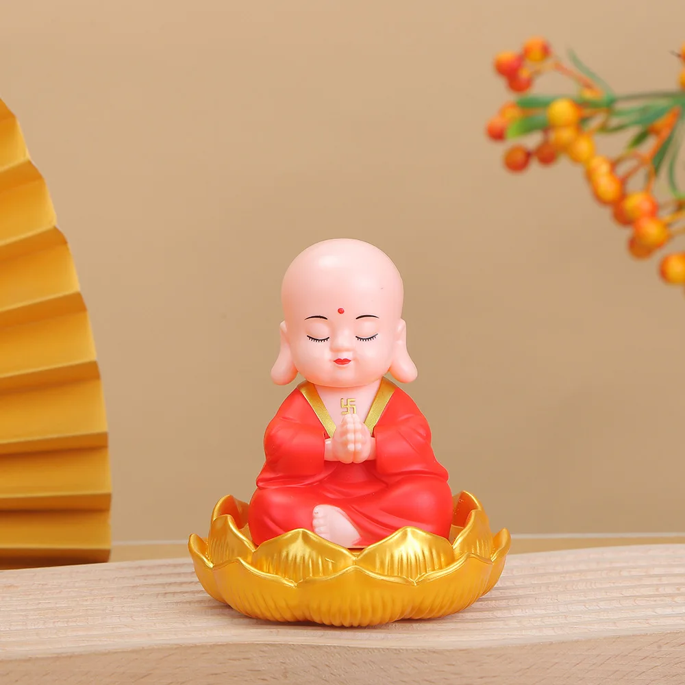 Solar Foguang Tathagata Decoration Car Interior Creative Decoration Tathagata Car Decoration Little Doll Swinging Buddha 5