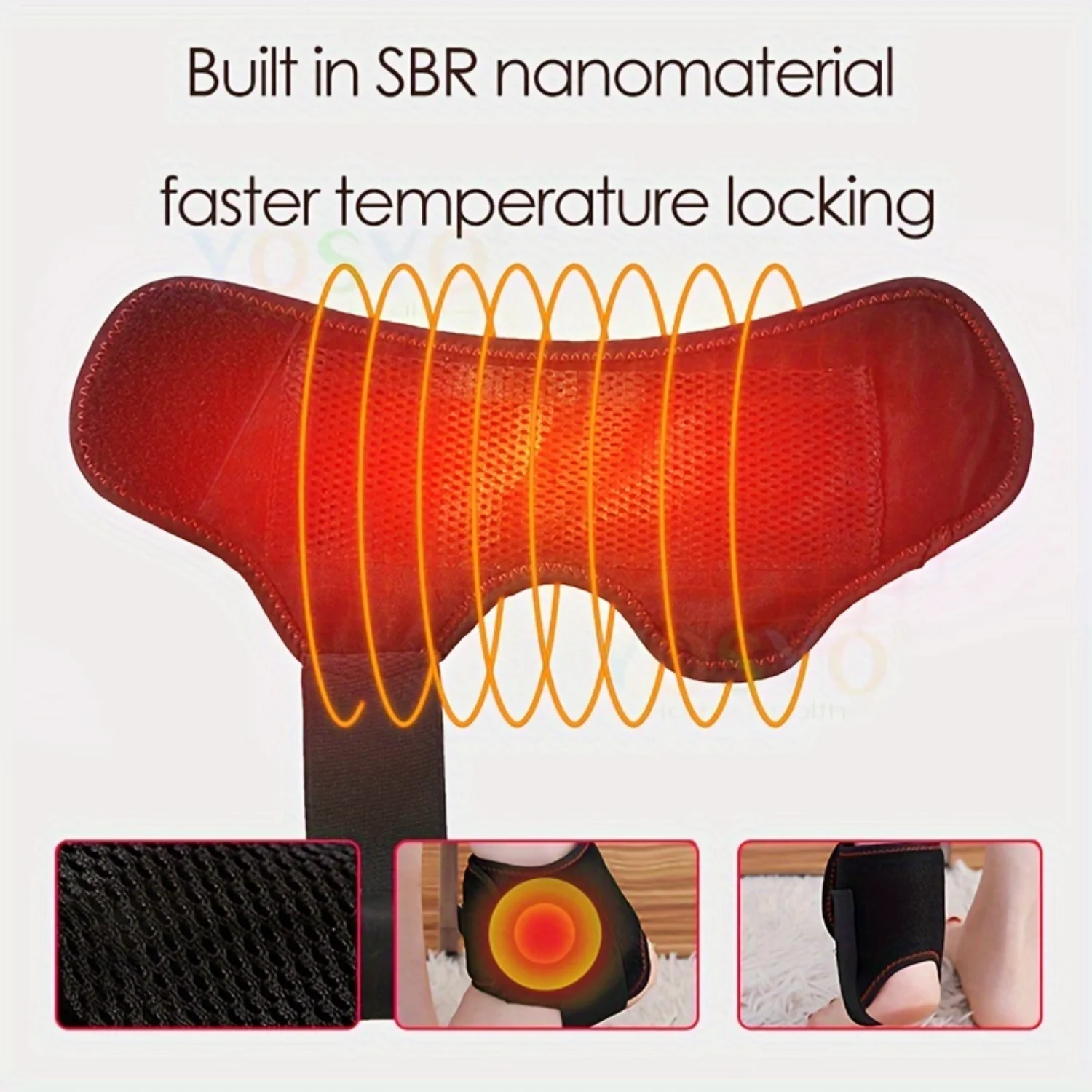 1pc USB Hot Compress Infrared Heating Belt, For Back Neck Wrist Head Foot Bare Ankles, For Sports Fitness Training, Use In Every