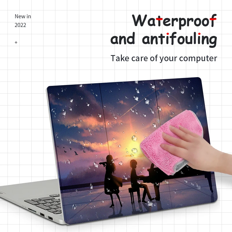 DIY Colorful Cover Laptop Skins Vinyl Stickers 13"14"15.6"17.3" Waterproof Sticker for Macbook Pro/Lenovo/Asus/Hp Decorate Decal
