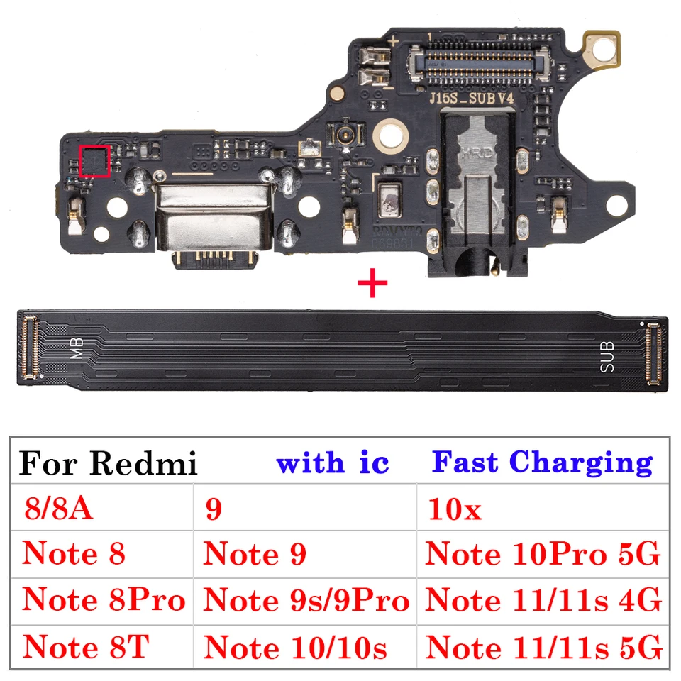 Porta Di Ricarica Con Cavo Flex Per Xiaomi Redmi Note 8 Pro - Nuovo