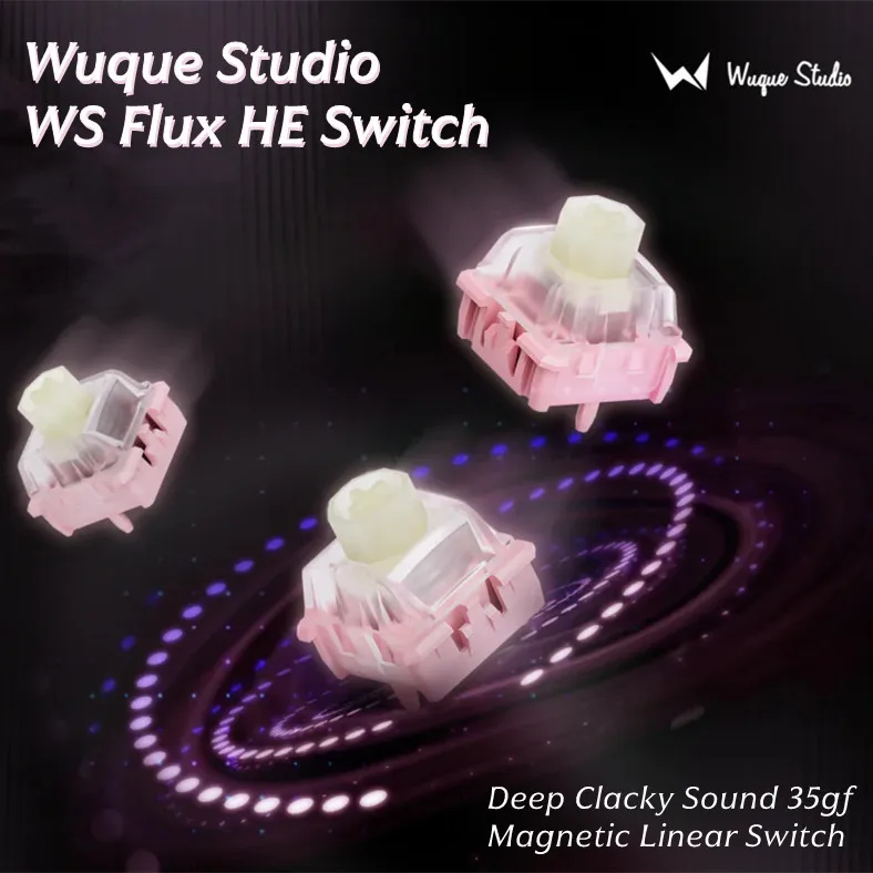 Wuque Studio WS Flux HE Switch Deep Clacky Sound 35gf Magnetic