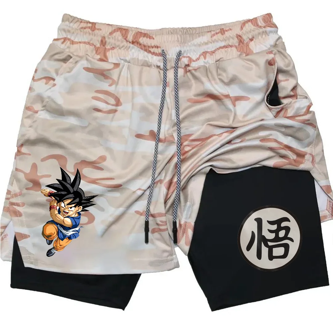 Summer Sporty Versatile Quick Dry Anime Print Men's Shorts Everyday Casual Personality Print Shorts 2024 2