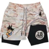 Summer Sporty Versatile Quick Dry Anime Print Men's Shorts Everyday Casual Personality Print Shorts 2024 2