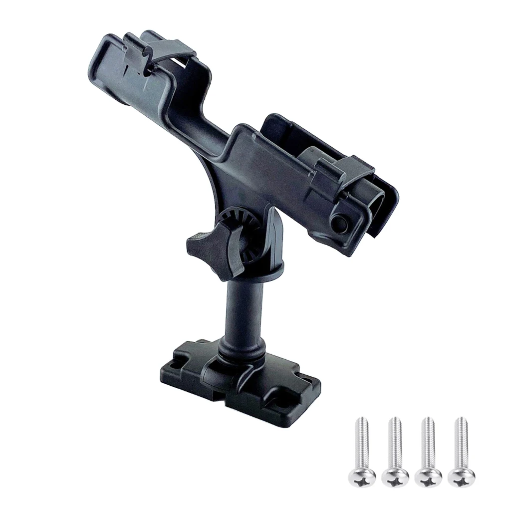 

Fishing Rod Holder Mount Base Portable Pole Bracket Bases Outdoor Canoe Kayak Watersport Tool with Screws for Mobile Phone