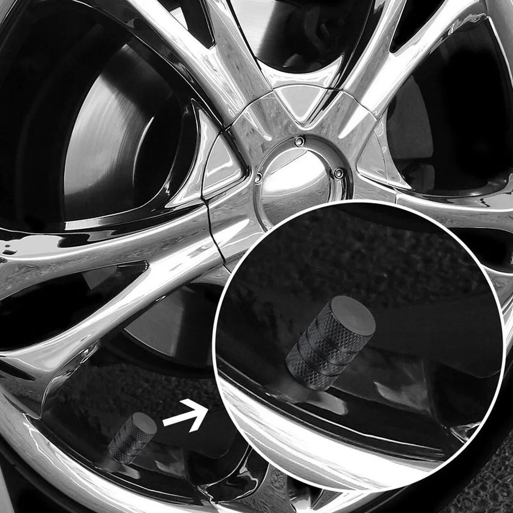 DSYCAR 8Pcs Auto Reifen Ventil Vorbauten Cap Reifen Ventil Kappe Aluminium Auto Staubdicht Rad Stem Air Ventil Kappen