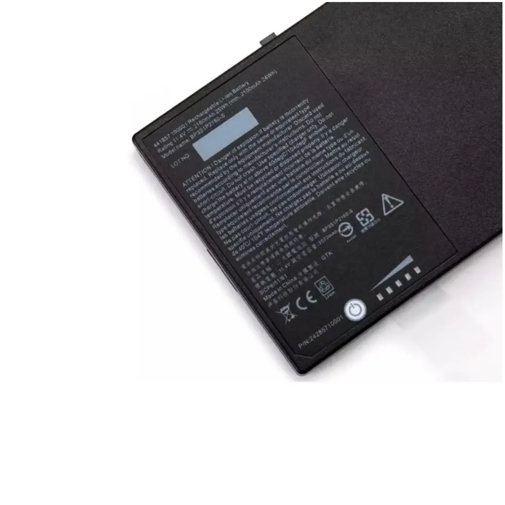 Bateria do Portátil para Getac F110 Tablet Série G8m3x2 441857100001 Novo 11.4v 2160mah Bp3s1p2160 Bp3s1p2160-s p N:24285710000 - Imagem 3