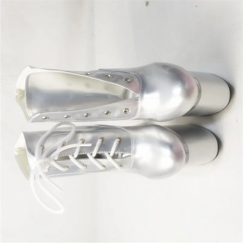 Newest Sexy Cool 18cm Ultra thick High Heels Women Boots ,Fashion Pu leather Peep toe Pumps Shoes, Women's Ankle dance shoes