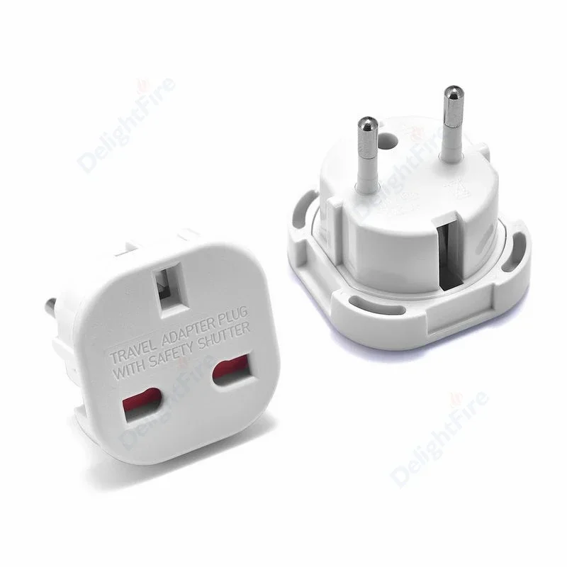Universal UK to EU Power Adapter - British to European Travel Converter Plug
