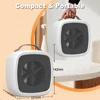 Portable Fan Heater Hot Air Blower 500W Small Heating Fan Fast Heating Lightweight Desktop Mini Space Heater for Home Office 5