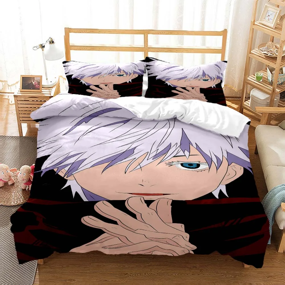 

Jujutsu Kaisen Digital Print Polyester Bedding Sets Child Kids Covers Boys Duvet Cover Set For Teens Bedding Set