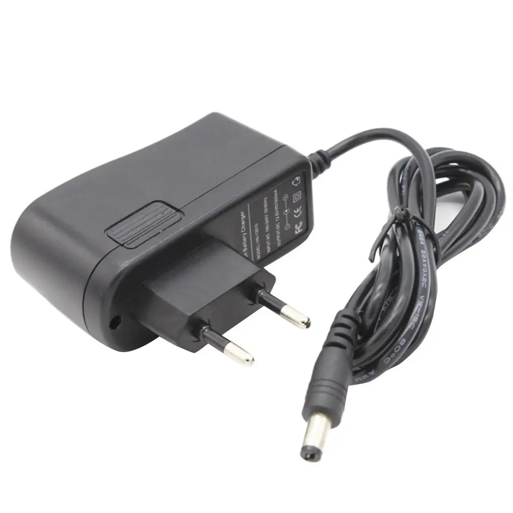 

EU Plug 12V Black Power Adapter Portable Wired Light Changed 12 6v 18650 Lithium Battery Charger 1000mA