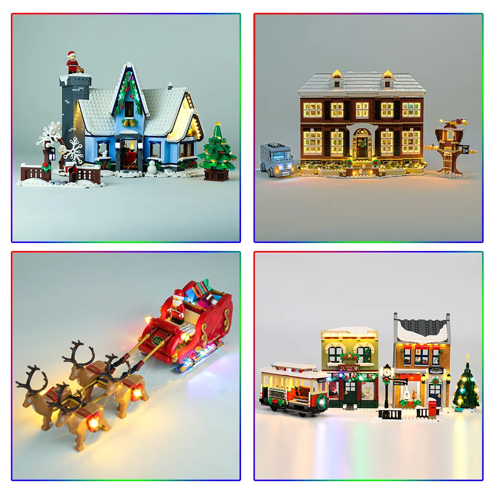 Kit Luce Led Per Regalo Di Natale 10293 40499 40426 10275 10267 10216 10249 10263 76388 21330 Set Lampada Di Illuminazione Giocattoli Fai Da Te No Mod