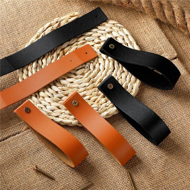 Bőrfüggöny Rúd Tartó Pu Hurok Heveder Falhorgok A Törülköző Kudarcos Kenu Lapát Boho Parasztház Stílusú Fogas - Image 2