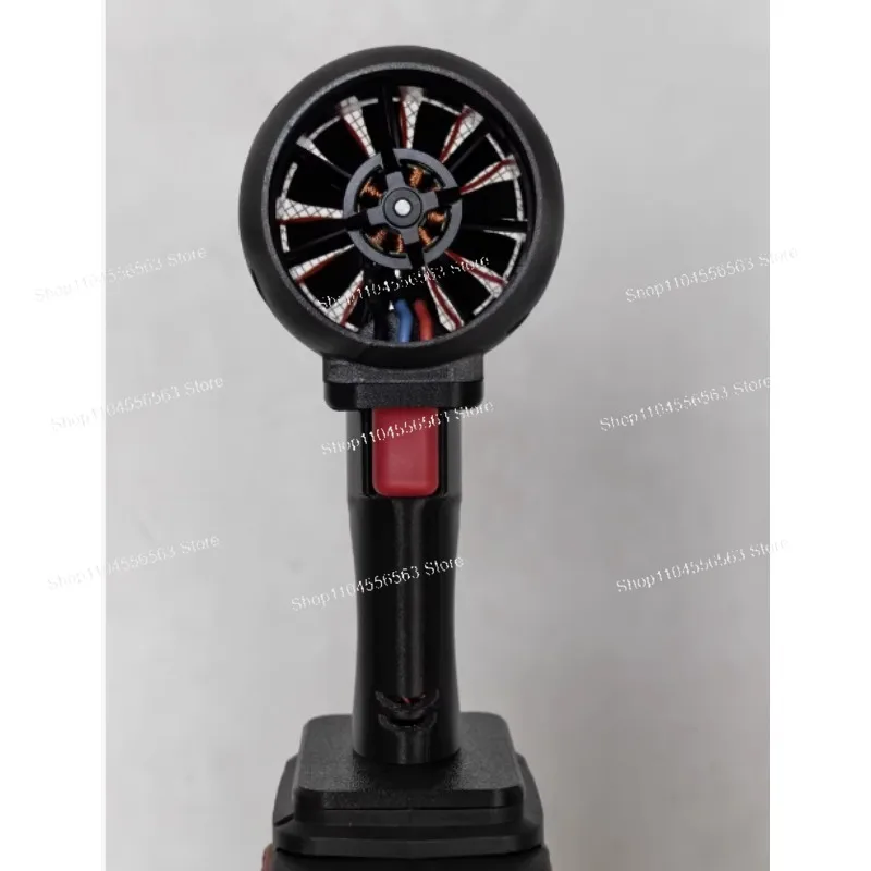 64mm 초고출력 폭력적인 2kg-2.3kg 추력 먼지 제거 야외용 팬, 레드 및 블랙 색상 구성, 배터리 없음