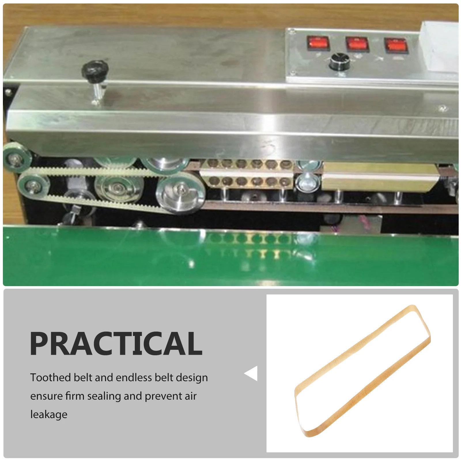 Sealing Machine Belt Band Sealer Heat Annular Continuous Toothed Adhesive Tape Insulation High Temperature
