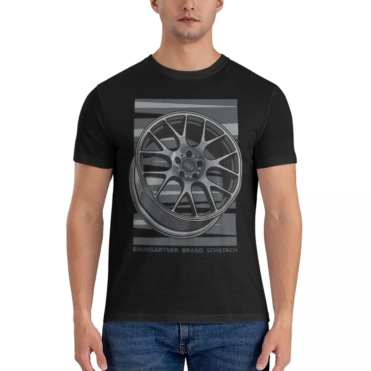 Car Wheel Rim Ch-R T Shirt T-Shirt Da Uomo In Cotone Per Il Tempo Libero O Neck Bbs Tees Abbigliamento Manica Corta Estate