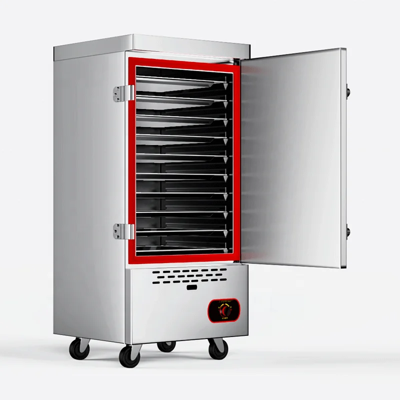 Commercial Electric Rice Steamer Box Food Steamer Cart Electric Canteen Bread Steam Machine