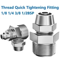 PC4 6 8 10 12mm 1/81/43/81/2BSP Trachea Quick Screw Connector Copper Pneumatic Components Fast Twist Joint Pipe Fittings 1