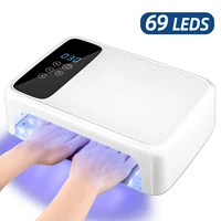 Rechargeable UV LED Nail Lamp Professional Nail Dryer with 69 Beads 4 Timers Settings Large Space and Auto Senso for Home Salons 1