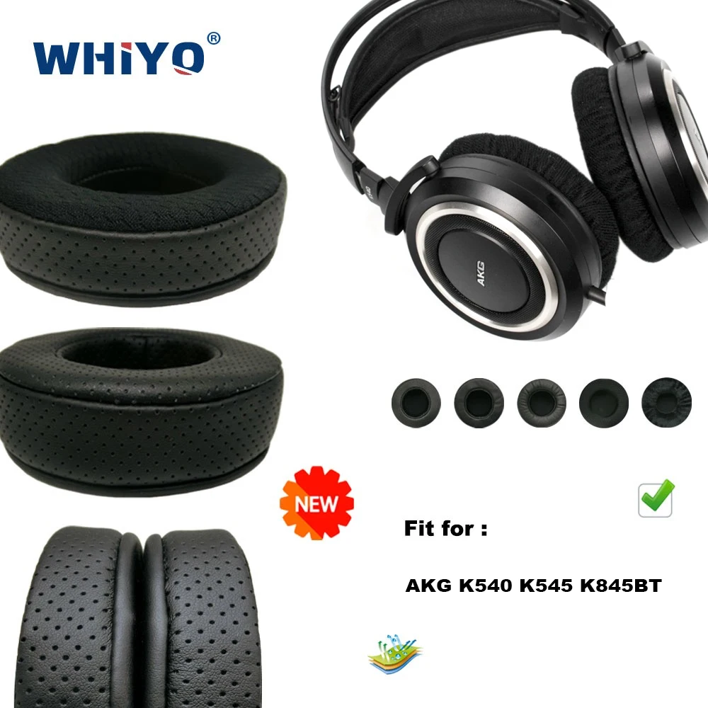 

New Upgrade Replacement Ear Pads for AKG K540 K545 K845BT Headset Parts Leather Cushion Earmuff Headphones Sleeve Cover