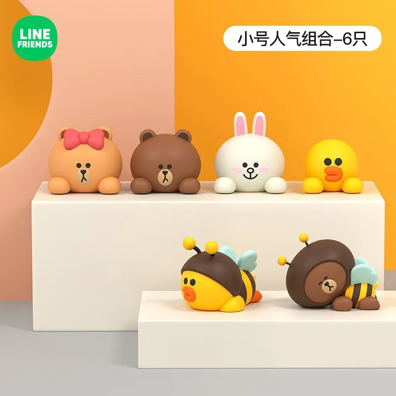 Adorable Cartoon Bear and Duck Car Dashboard Decor - Self-Adhesive Ornament