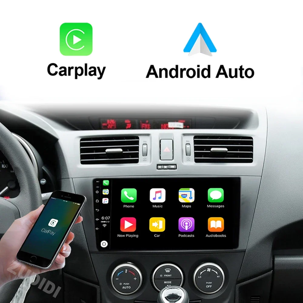 8+128G Headunit Carplay+Android Auto Car Radio Mazda 5 2010 2011 2012 2013 2014 2015 Multimedia Player WIFI BT 4G DSP+RDS car multimedia player car radio