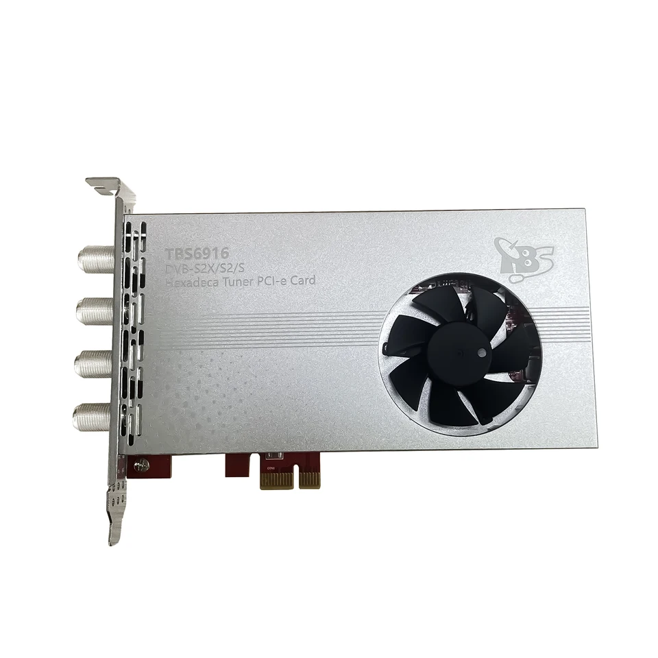 TBS6916 DVB-S2X/S2/S 16 TV Tuner PCIe Card Digital Satellite TV