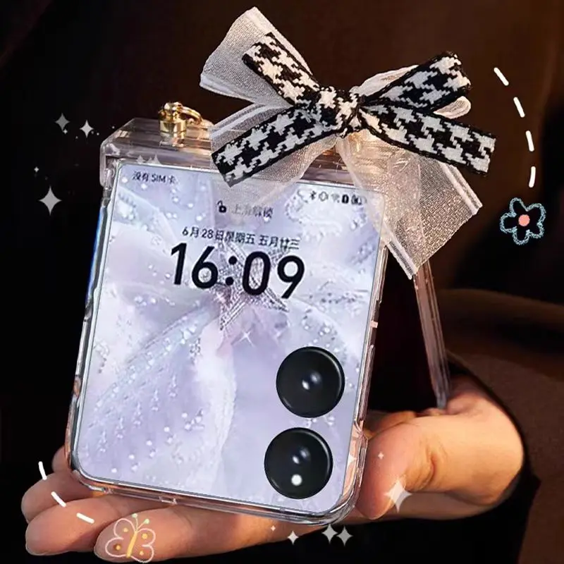 Elegant Pearl Chain Phone Case - Stylish Protective Cover