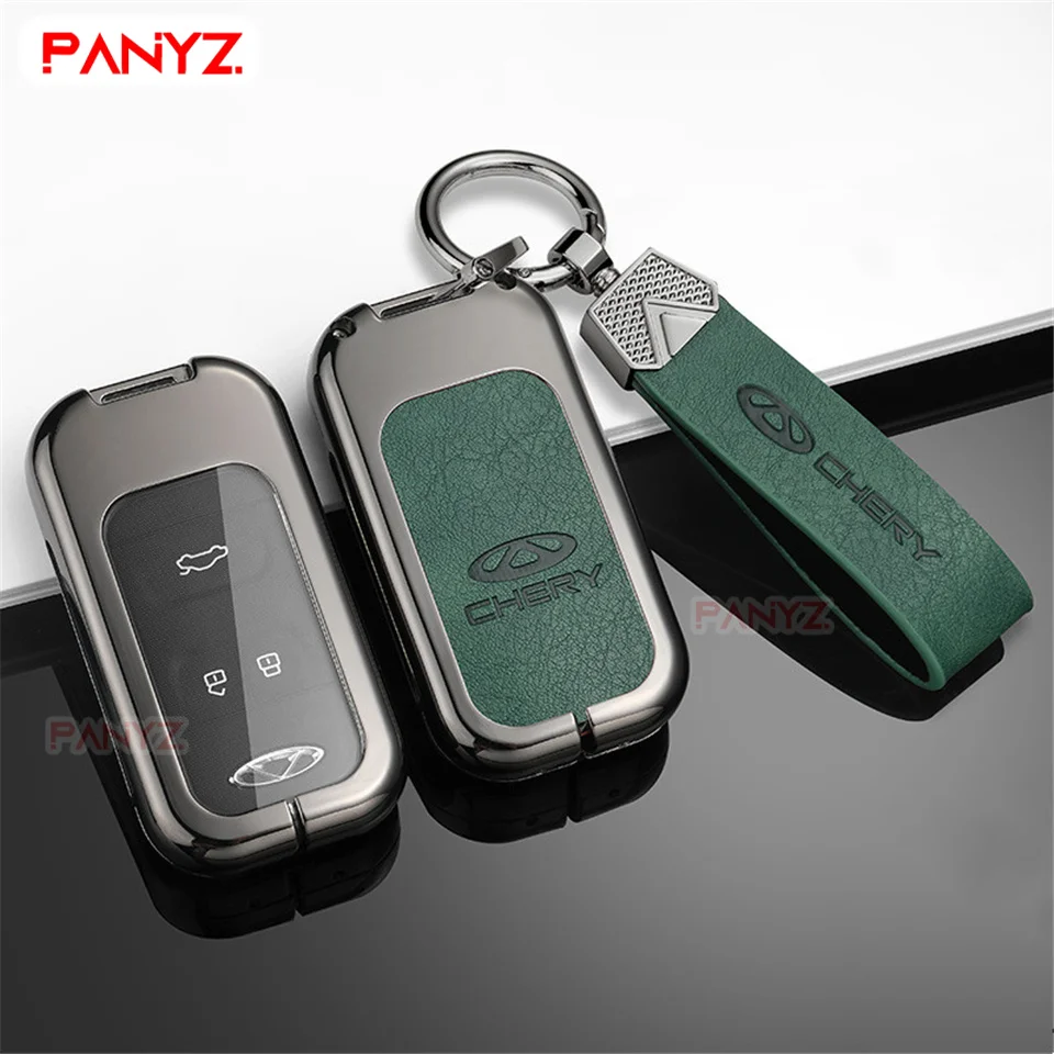 Car Key Cover For Chery Tiggo 8 7 5X Smart Keyless Remote Fob Protect Case Keychain Holder Accessories Car-Styling